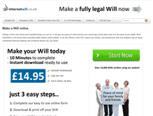 Tablet Screenshot of internetwill.co.uk